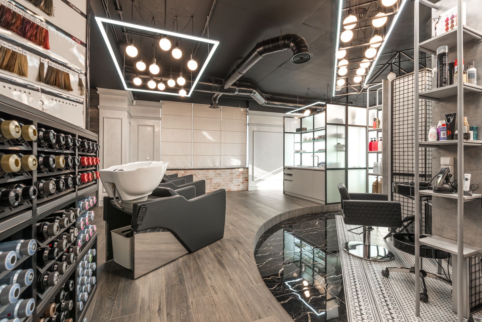 Waschbereich im Salon